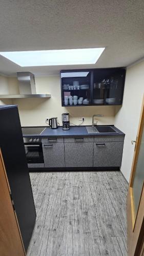 Kitchen, Ferienwohnung am Schwanenteich in Bad Klosterlausnitz