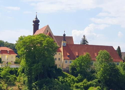Viesnīcas āriene, Ferienwohnung Auszeit in Niederaichbach