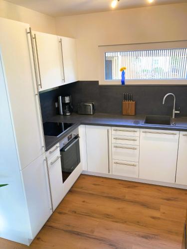 virtuve, Ferienhaus Riedlodge Bodensee-Obers in Fleischwangen