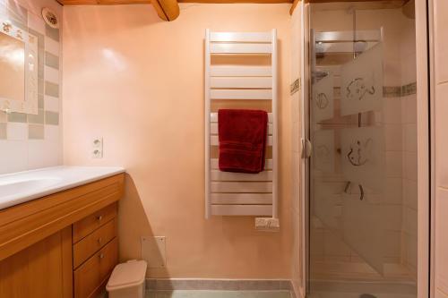 Fürdőszoba, Chambre d'hôte Chalet le Persan (Chambre d'hote Chalet le Persan) in Saint-Bon-Tarentaise