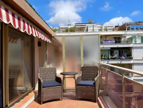 Appart terrasse 1 min de la plage