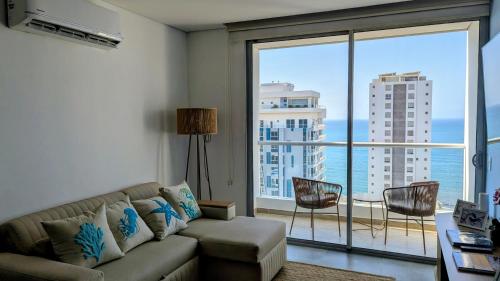 Apartamento Santa Marta en Salguero Sunset vista al mar con piscina y cerca a la playa 1707