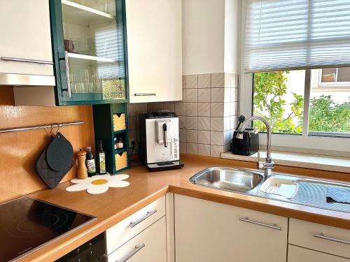 virtuve, Lichte Wohnung zum Wohlfühlen (Lichte Wohnung zum Wohlfuhlen) in Unsleben