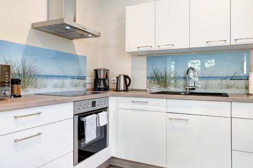 virtuve, Feriendoppelhaus Frühling (Feriendoppelhaus Fruhling) in Stakendorf