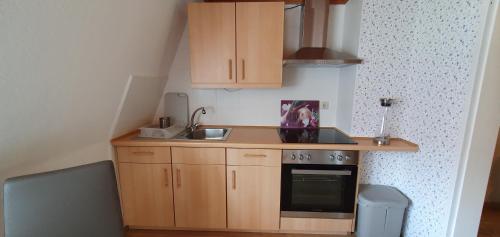 Kitchen, Fewo D und R Schwesternherz in Naumburg/ Hessen