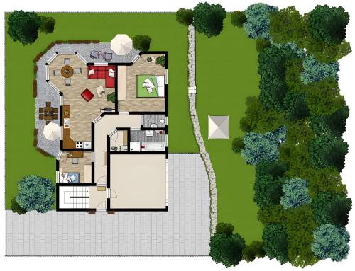 Viesnīcas āriene, Ferienwohnung Kleebaltt in Röthenbach (Bavaria)