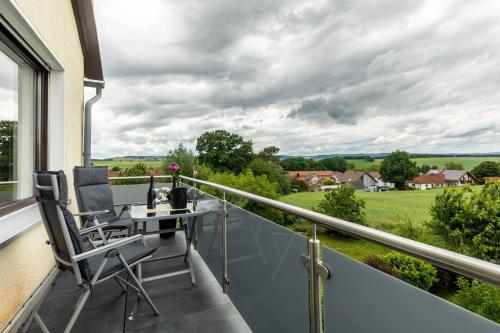 Viesnīcas āriene, Ferienwohnung Landblick in Homberg (Efze)