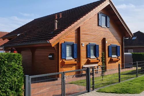 Viesnīcas āriene, Ferienhaus Auszeit am See in Walchum