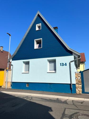 Hotelli välisilme, Ferienwohnung Blaues Haus in Forst