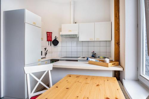virtuve, Ferienwohnung Ebbe am Weserstrand in Hagen im Bremischen