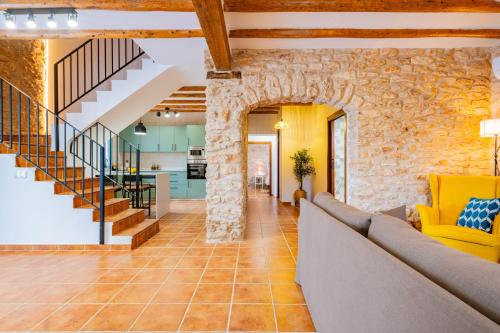 A szálláshely kívülről, Mas de Morera in Vall D'Alba