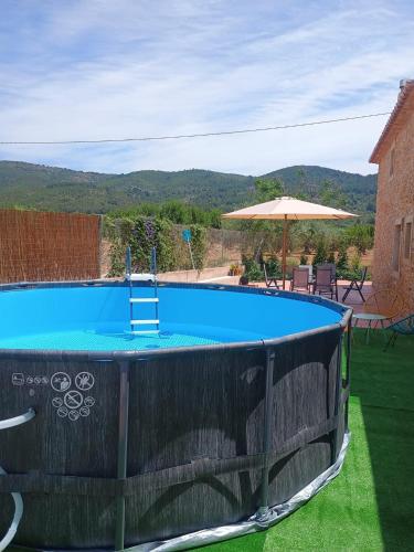 A szálláshely kívülről, Mas de Morera in Vall D'Alba