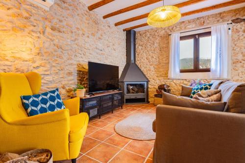A szálláshely kívülről, Mas de Morera in Vall D'Alba