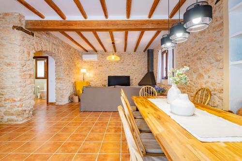 A szálláshely kívülről, Mas de Morera in Vall D'Alba