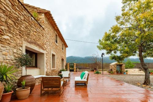 A szálláshely kívülről, Mas de Morera in Vall D'Alba