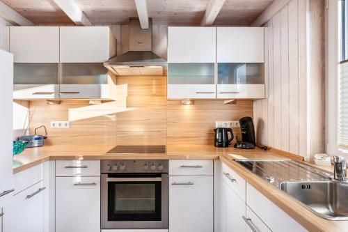 virtuve, Ferienhaus Aquamarin in Wesselburenerkoog