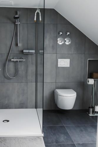 Bathroom, Ferienwohnung Habichthorst in Naumburg/ Hessen