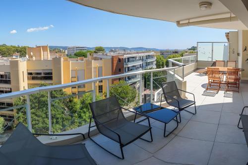 2 pièces avec terrasse vue mer - Location saisonnière - Cavalaire-sur-Mer