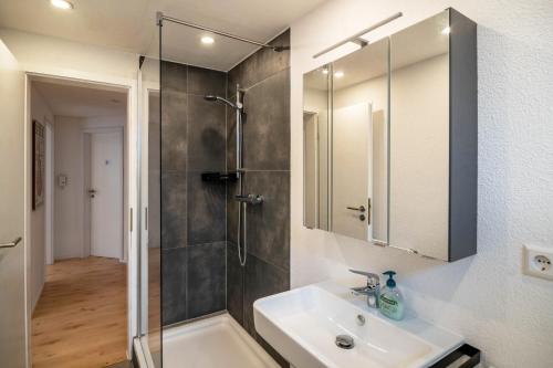 Bathroom, Ferienwohnung Im Tal Der L i e b e in Deggenhausertal