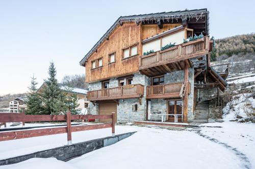 Buitenkant, Appartement Génépi dans Chalet 14p (Appartement Genepi dans Chalet 14p) in Le Bettaix