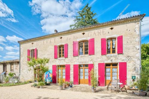 Viesnīcas āriene, Logement Le Buffet De La Gare in Plaisance (Aquitaine)