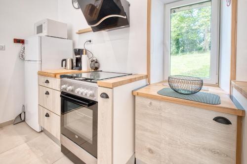 virtuve, Logement Le Buffet De La Gare in Plaisance (Aquitaine)