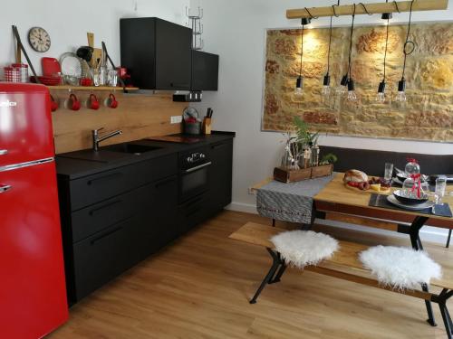 Kitchen, Ferienwohnung Gugel, 48qm in Kandern