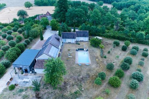 Viesnīcas āriene, Domaine La Truffière des Mérigots (Domaine La Truffiere des Merigots) in Gabillou