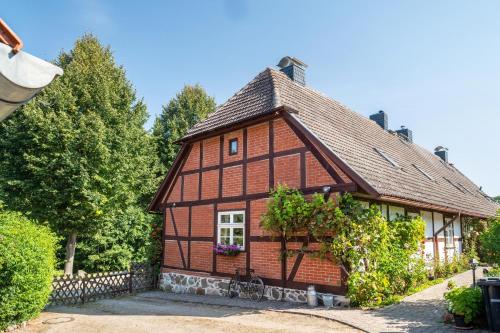 Viesnīcas āriene, Fachwerkferienhaus in Moltzow