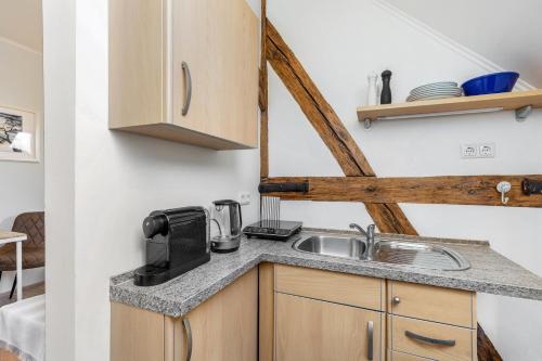 virtuve, Ferienwohnung Klosterheide in Lindow