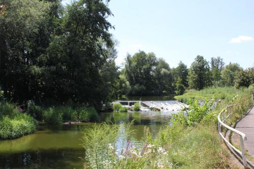 Viesnīcas āriene, Ferienwohnung Am Wehr in Georgensgmünd
