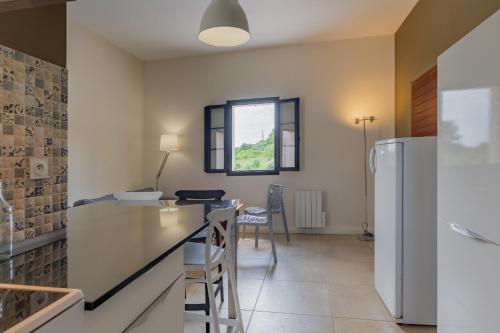 virtuve, Beau gite avec couloir de nage in Le Garn