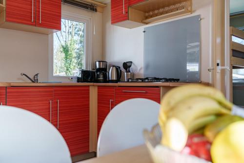 virtuve, Nina's Mobilhome am Europa Park in Friesenheim