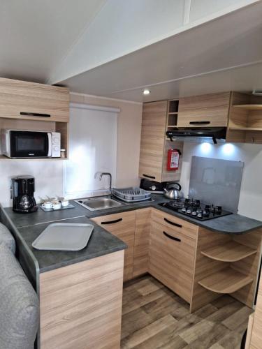 Konyha, Mobil-home camping Mar Estang in Canet-en-Roussillon