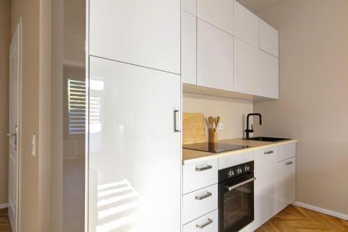 virtuve, Hotel zur Panke Wohnung 1 in Panketal