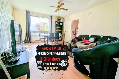 3 Chambres chez l'Habitant en Face du CHU et de l'Université de Poitiers – khách sạn tại Beaulieu