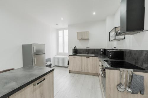virtuve, Appartement Pyrénées-Ariégeoises (Appartement Pyrenees-Ariegeoises) in Luzenac