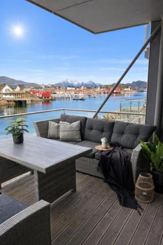 Villa Lofoten balcony view · Ballstad