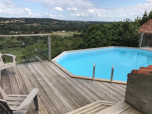 Balkons/terase, La Belle Vallée View Luxury Cottage (La Belle Vallee View Luxury Cottage) in Bouresse