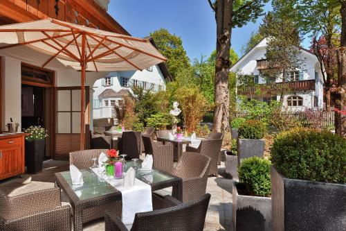 ระเบียง/ชานเรือน, Hotel Maximilian in โอเบอราเมอเกา