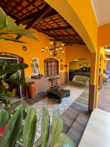 Balcony/terrace, Casa Caldas Novas, proximo ao Shopping Singapura, piscina aquecida, Ar condicionado, Maximo 12 pesso in Portal das Aguas Quentes