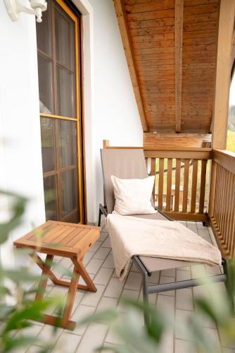 Balkons/terase, Tanner's Ferienwohnung in Waging Am See