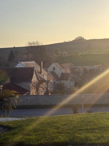 Erkély/terasz, Maison dans le vignoble in Jonquery