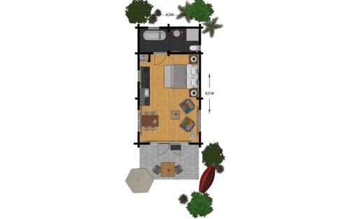 Outdoors Holten - Romantic Lodge met hottub & bad in Рійсен