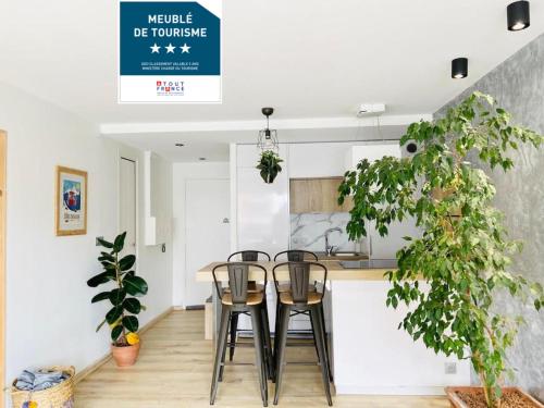 T2 lumineux l' Edelweiss pied du télécabine Prorel avec garage privé et sauna
