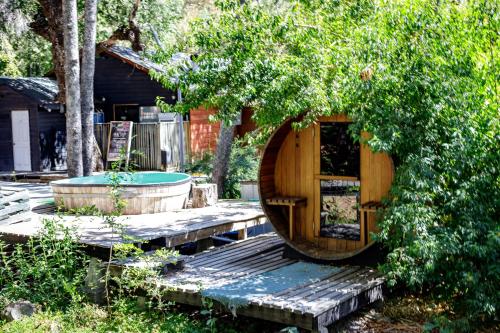 tuin, Hotel y Cabanas Borde Andino in Termas De Chillan