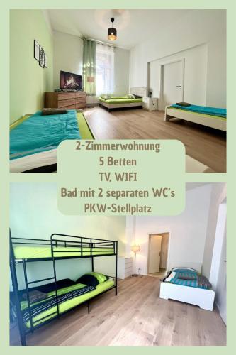 Großzügiges Apartment mit PKW-Stellplatz, Monteursunterkunft in Leipzig, Deutschland
