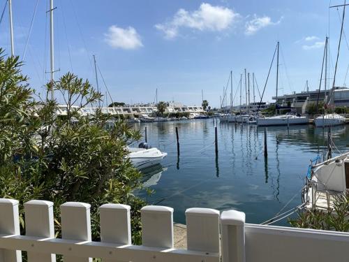 Marina lumineuse, clim, port - 6 pers. - FR-1-874-37