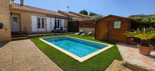 Villa Les Romarins Piscine Clim Wifi 3 chambres