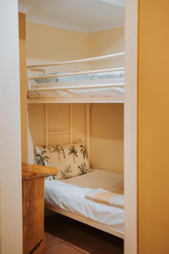 1 king bed, 1 bunk bed